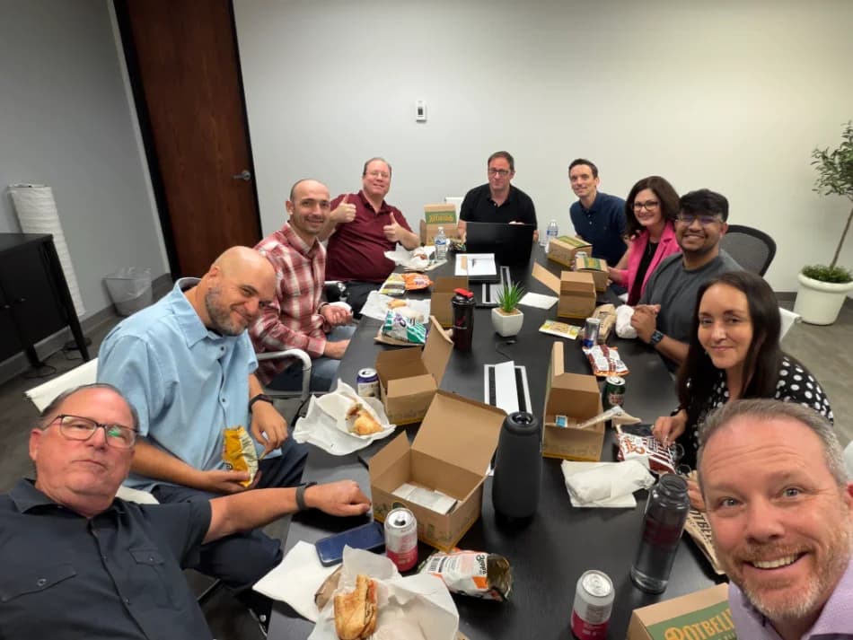 TheRecordXchange team in a working session.